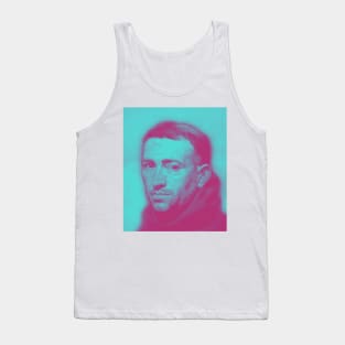 William of Ockham Pink Vintage Portrait | William of Ockham Artwork 14 Tank Top